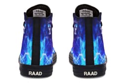 image-Fashion Printed Couple High Top Canvas Shoes