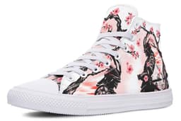 image-Fashion Printed Couple High Top Canvas Shoes