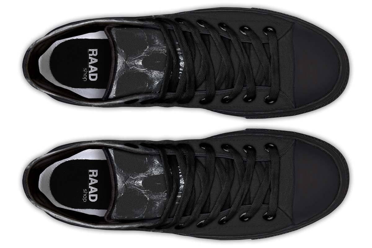 image-Fashion Printed Couple High Top Canvas Shoes