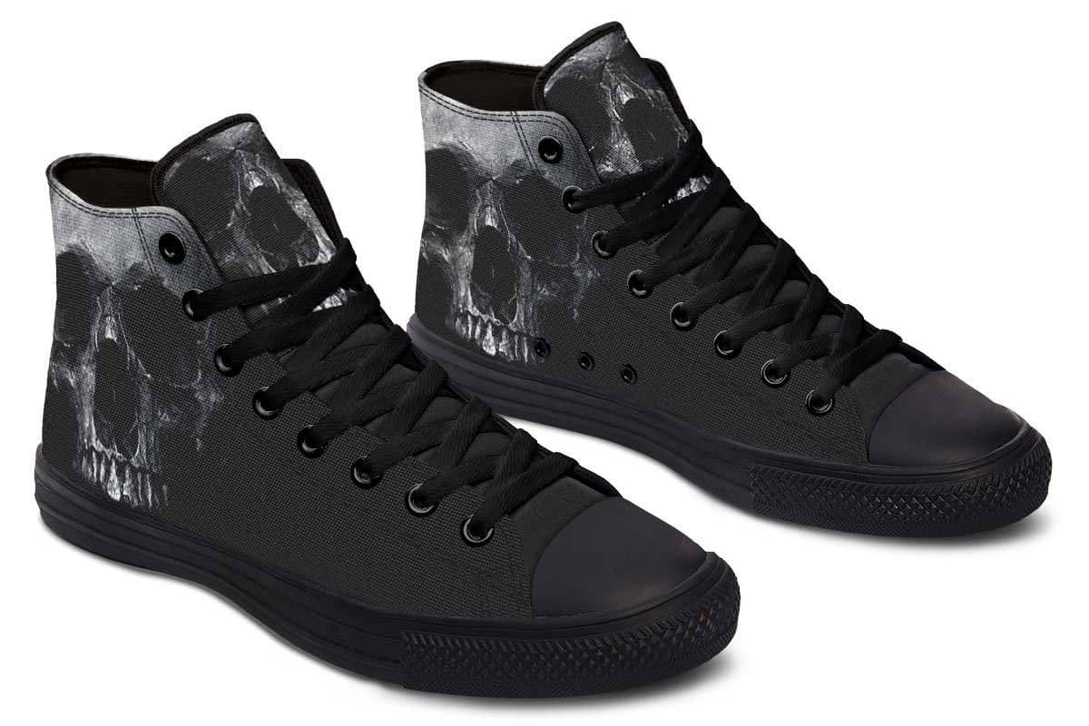 image-Fashion Printed Couple High Top Canvas Shoes