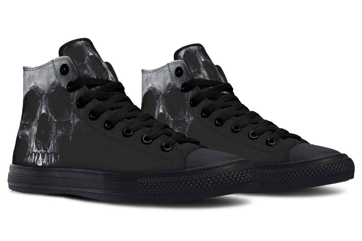image-Fashion Printed Couple High Top Canvas Shoes