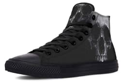 image-Fashion Printed Couple High Top Canvas Shoes