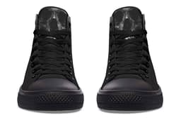 image-Fashion Printed Couple High Top Canvas Shoes