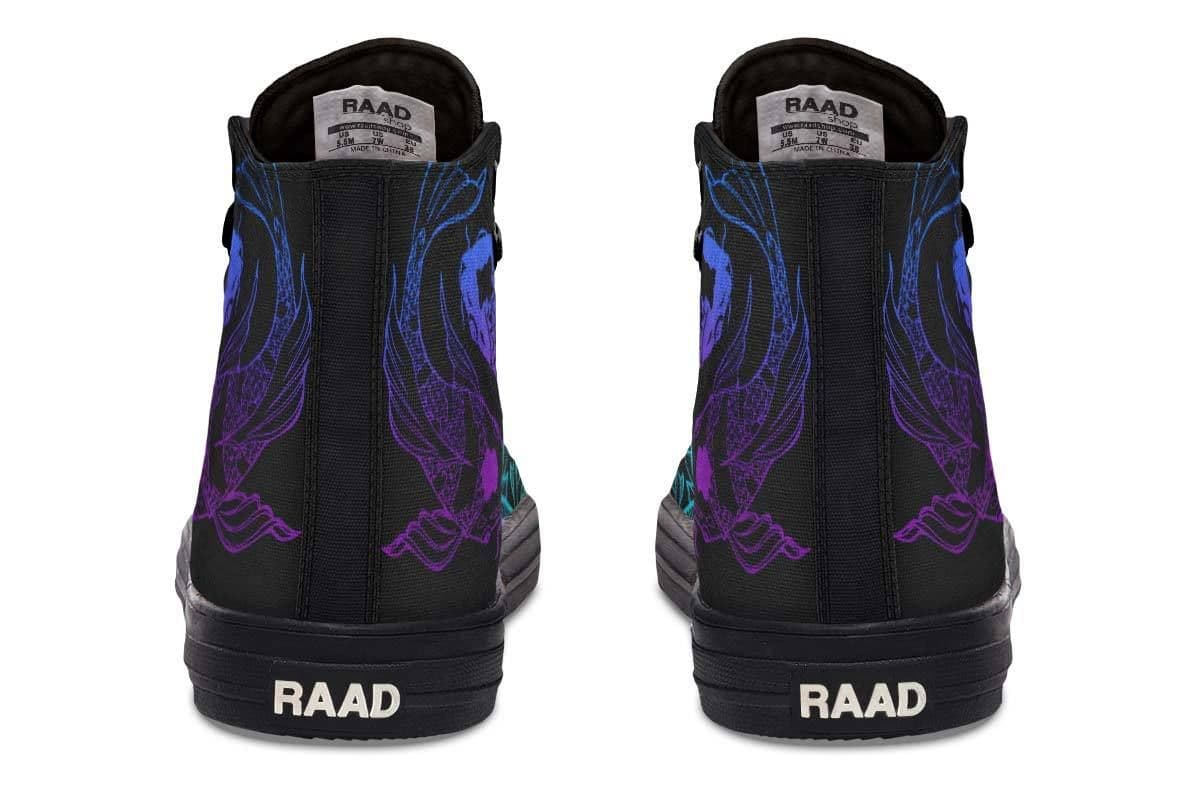 image-Fashion Printed Couple High Top Canvas Shoes