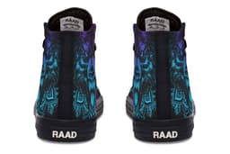 image-Fashion Printed Couple High Top Canvas Shoes