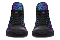 image-Fashion Printed Couple High Top Canvas Shoes