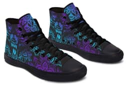 image-Fashion Printed Couple High Top Canvas Shoes
