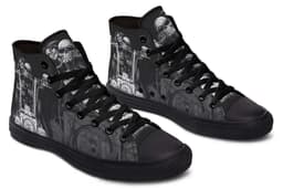 image-Printed Couple High-top Canvas Shoes