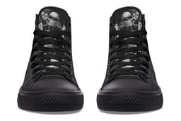 image-Printed Couple High-top Canvas Shoes