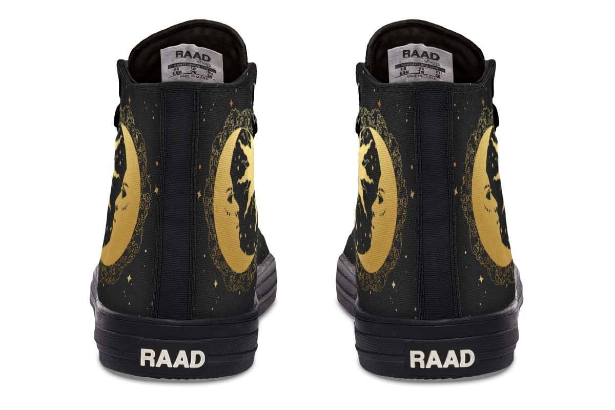 image-Fashion Printed Couple High Top Canvas Shoes