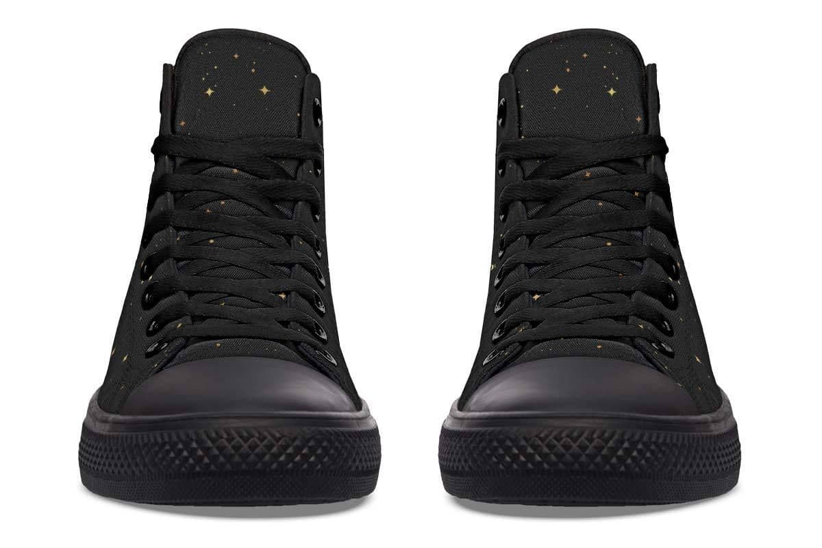 image-Fashion Printed Couple High Top Canvas Shoes