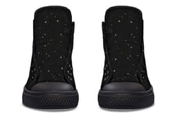 image-Fashion Printed Couple High Top Canvas Shoes