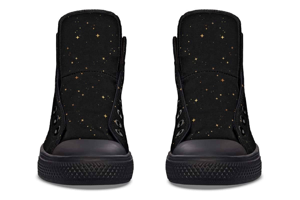 image-Fashion Printed Couple High Top Canvas Shoes