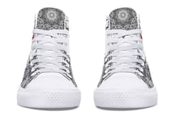 image-Fashion Printed Couple High Top Canvas Shoes