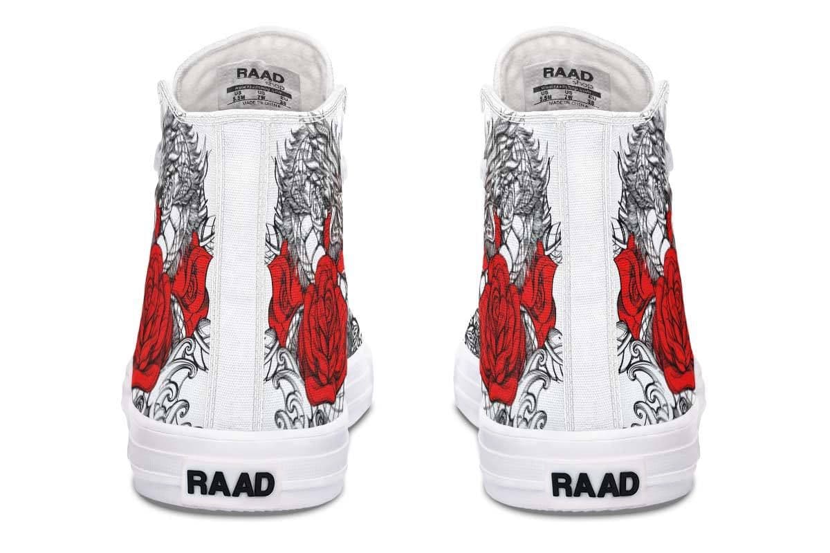 image-Fashion Printed Couple High Top Canvas Shoes