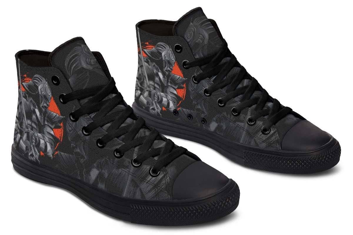 image-Fashion Printed Couple High Top Canvas Shoes