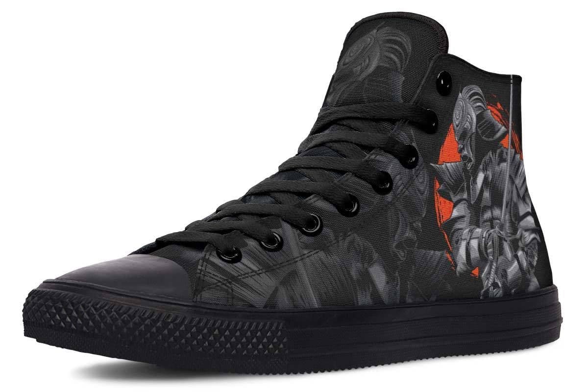 image-Fashion Printed Couple High Top Canvas Shoes