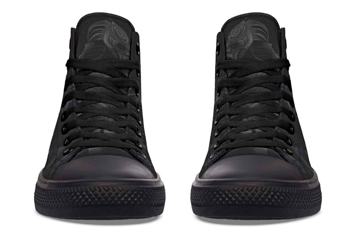 image-Fashion Printed Couple High Top Canvas Shoes
