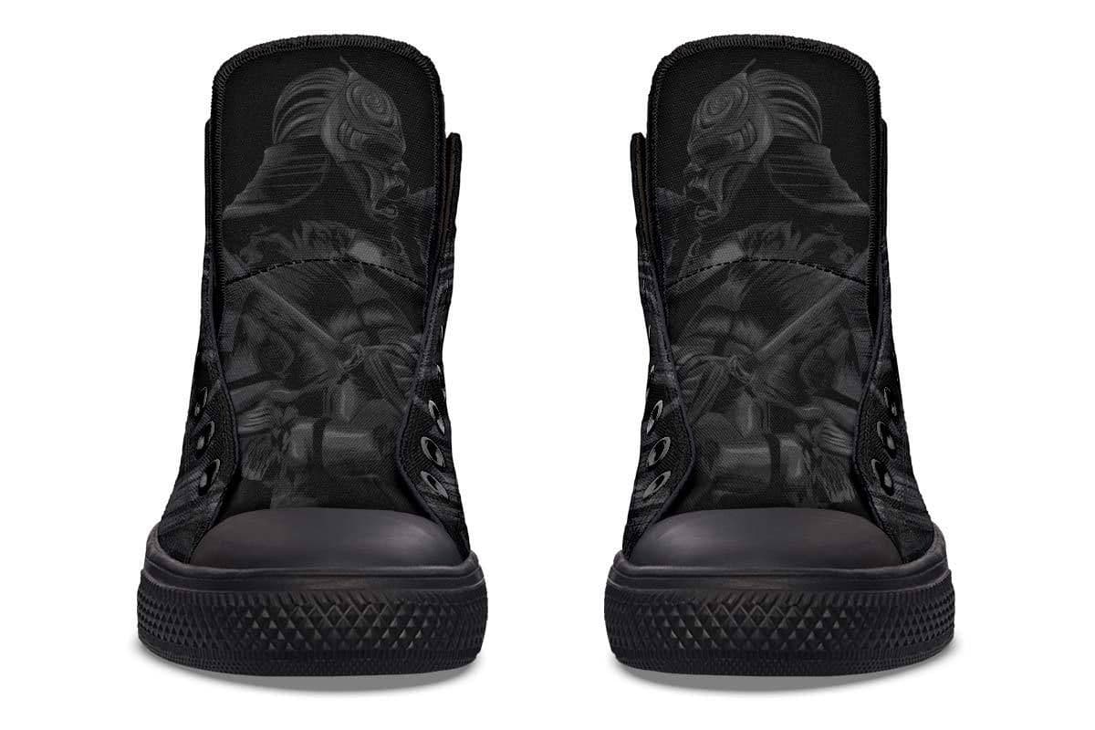 image-Fashion Printed Couple High Top Canvas Shoes