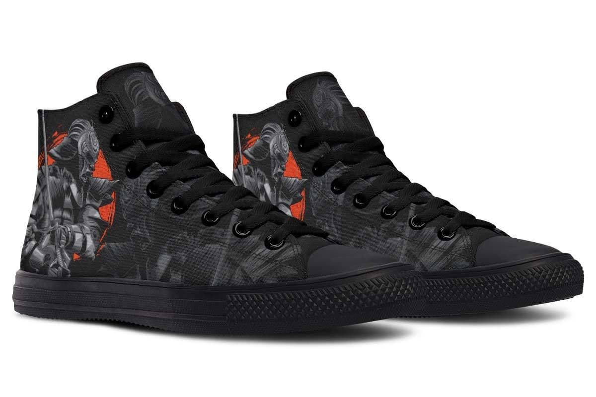 image-Fashion Printed Couple High Top Canvas Shoes