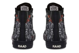 image-Fashion Printed Couple High Top Canvas Shoes