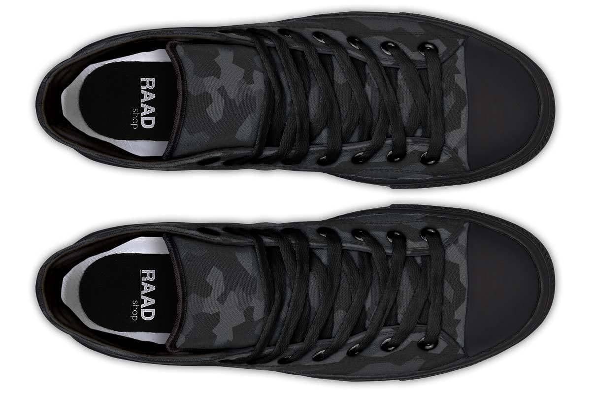 image-Fashion Printed Couple High Top Canvas Shoes