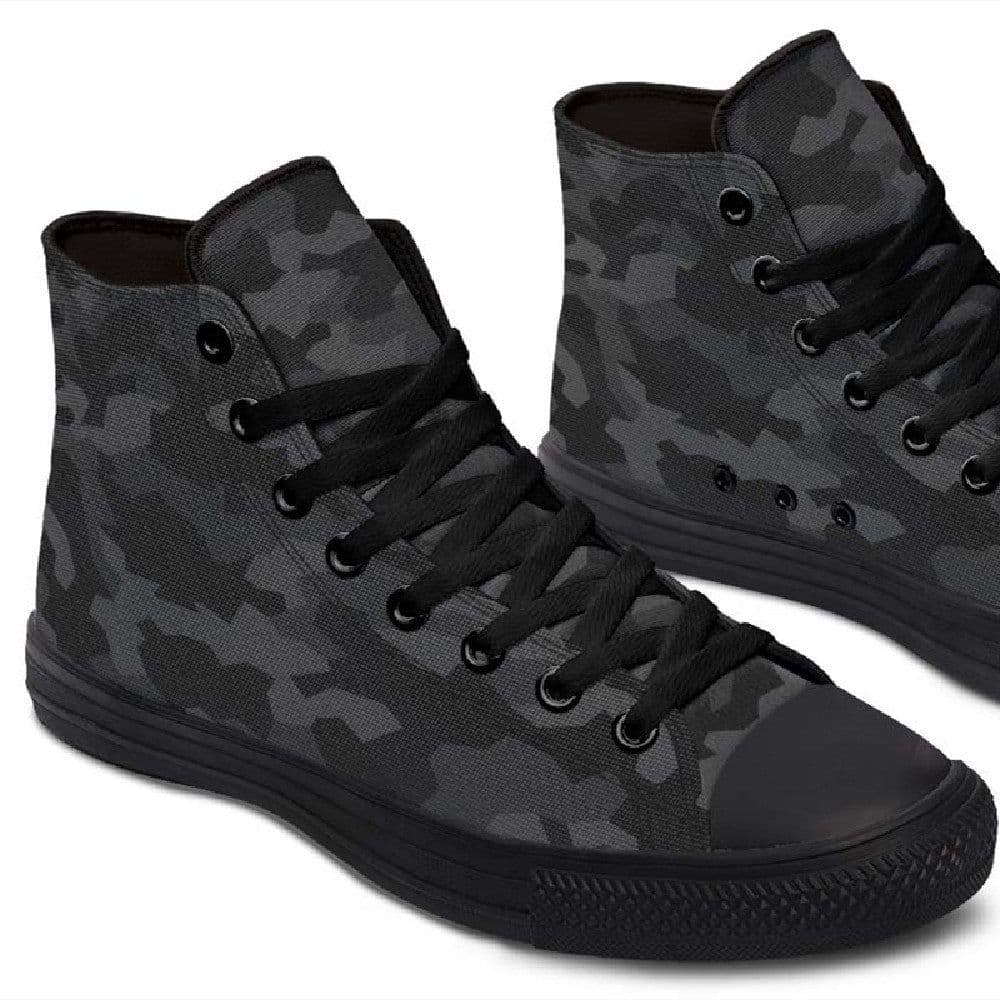 image-Fashion Printed Couple High Top Canvas Shoes