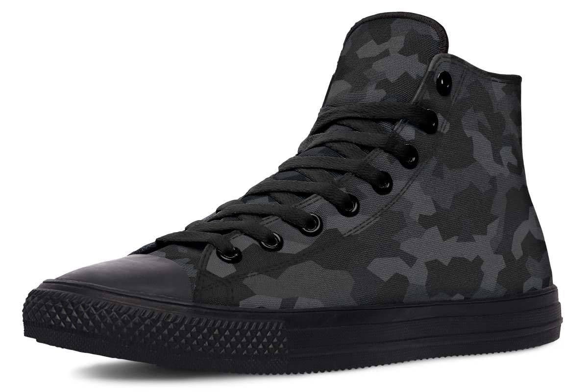 image-Fashion Printed Couple High Top Canvas Shoes