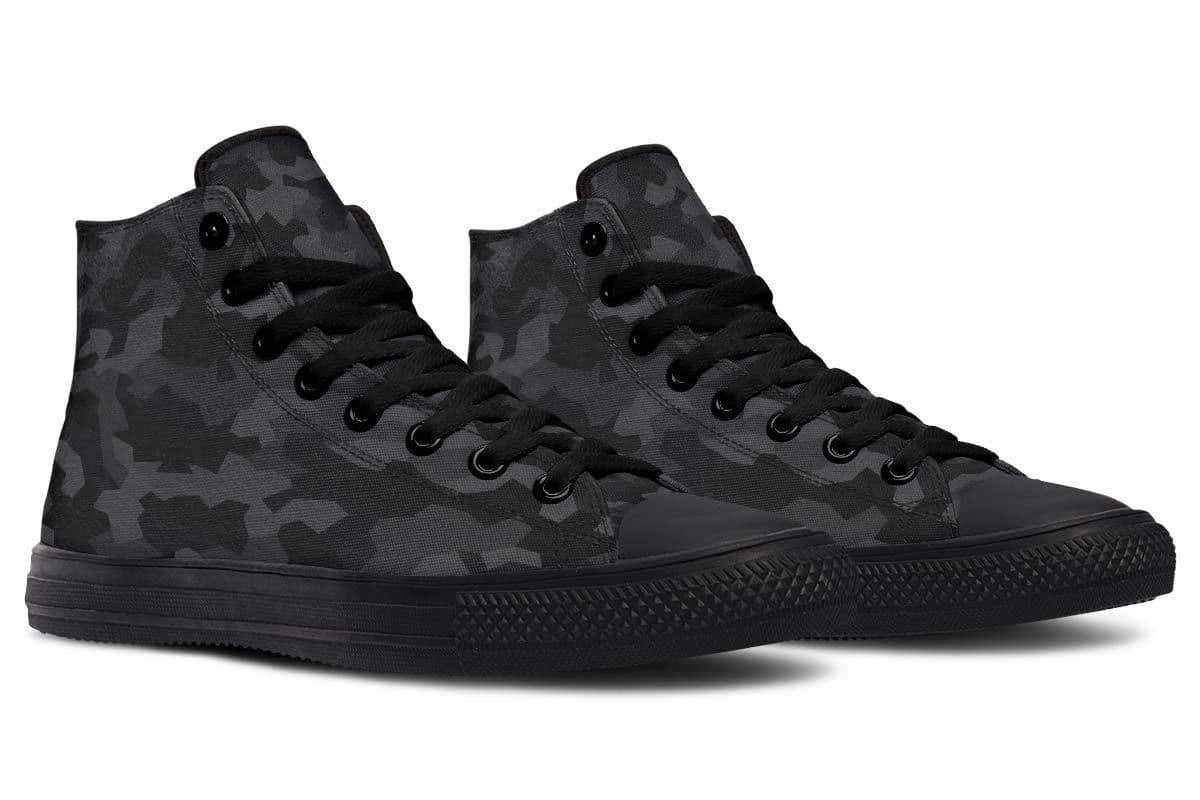 image-Fashion Printed Couple High Top Canvas Shoes