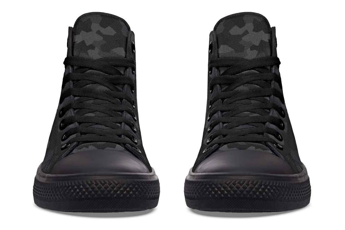image-Fashion Printed Couple High Top Canvas Shoes