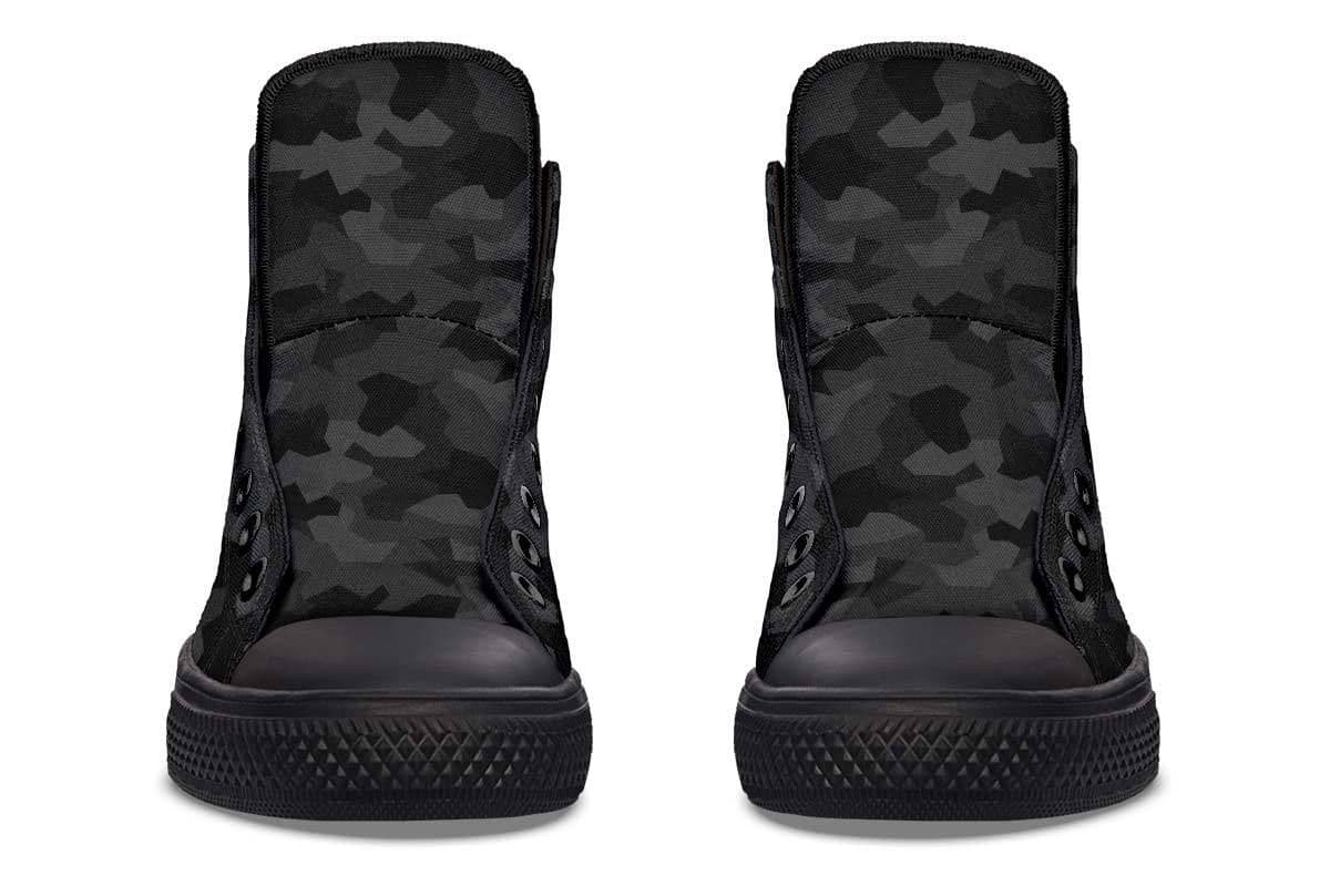 image-Fashion Printed Couple High Top Canvas Shoes