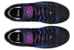 image-Fashion Printed Couple High Top Canvas Shoes