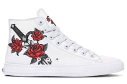image-Fashion Printed Couple High Top Canvas Shoes