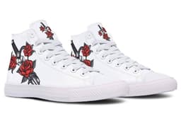 image-Fashion Printed Couple High Top Canvas Shoes