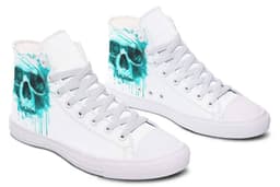 image-Fashion Printed Couple High Top Canvas Shoes