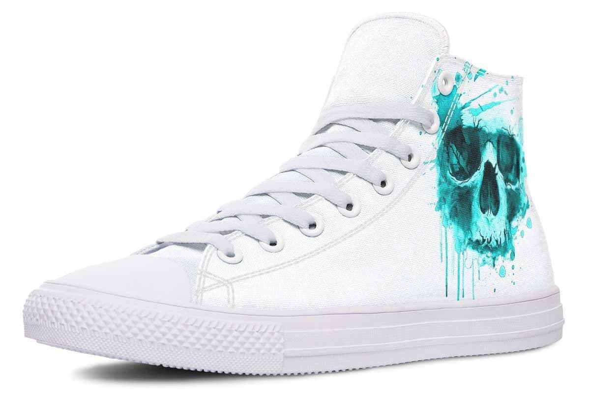 image-Fashion Printed Couple High Top Canvas Shoes