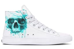 image-Fashion Printed Couple High Top Canvas Shoes
