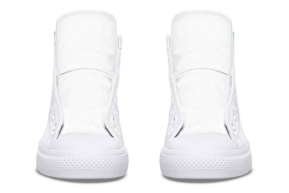 image-Fashion Printed Couple High Top Canvas Shoes