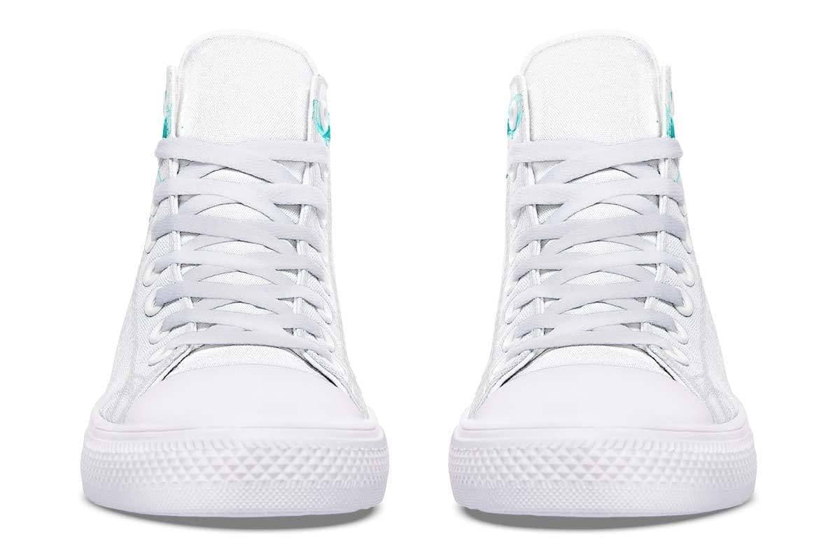 image-Fashion Printed Couple High Top Canvas Shoes