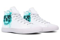 image-Fashion Printed Couple High Top Canvas Shoes