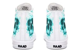 image-Fashion Printed Couple High Top Canvas Shoes