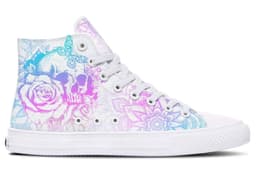 image-Fashion Printed Couple High Top Canvas Shoes