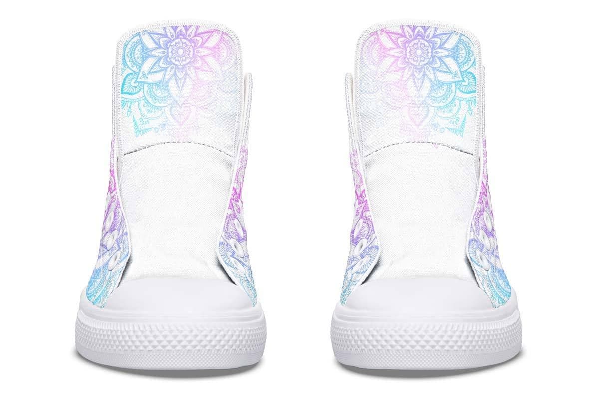 image-Fashion Printed Couple High Top Canvas Shoes