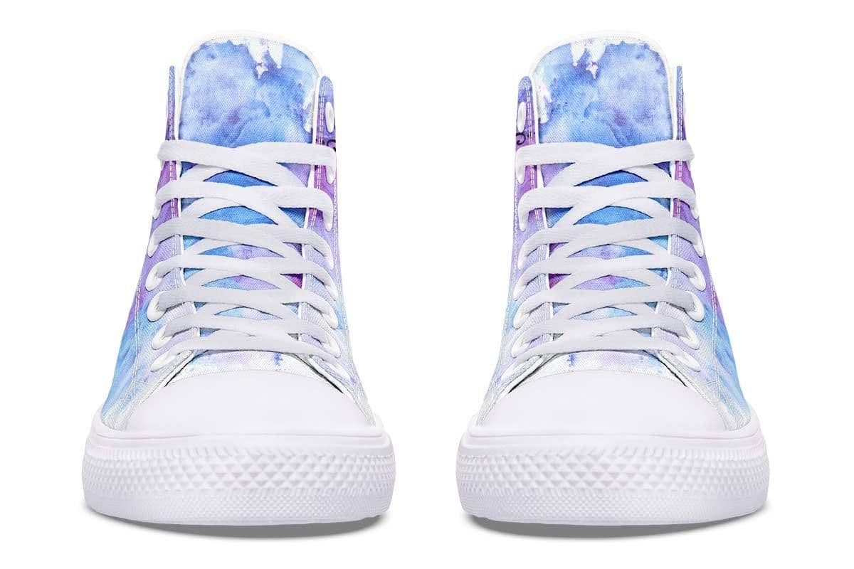 image-Printed Couple High-top Canvas Shoes