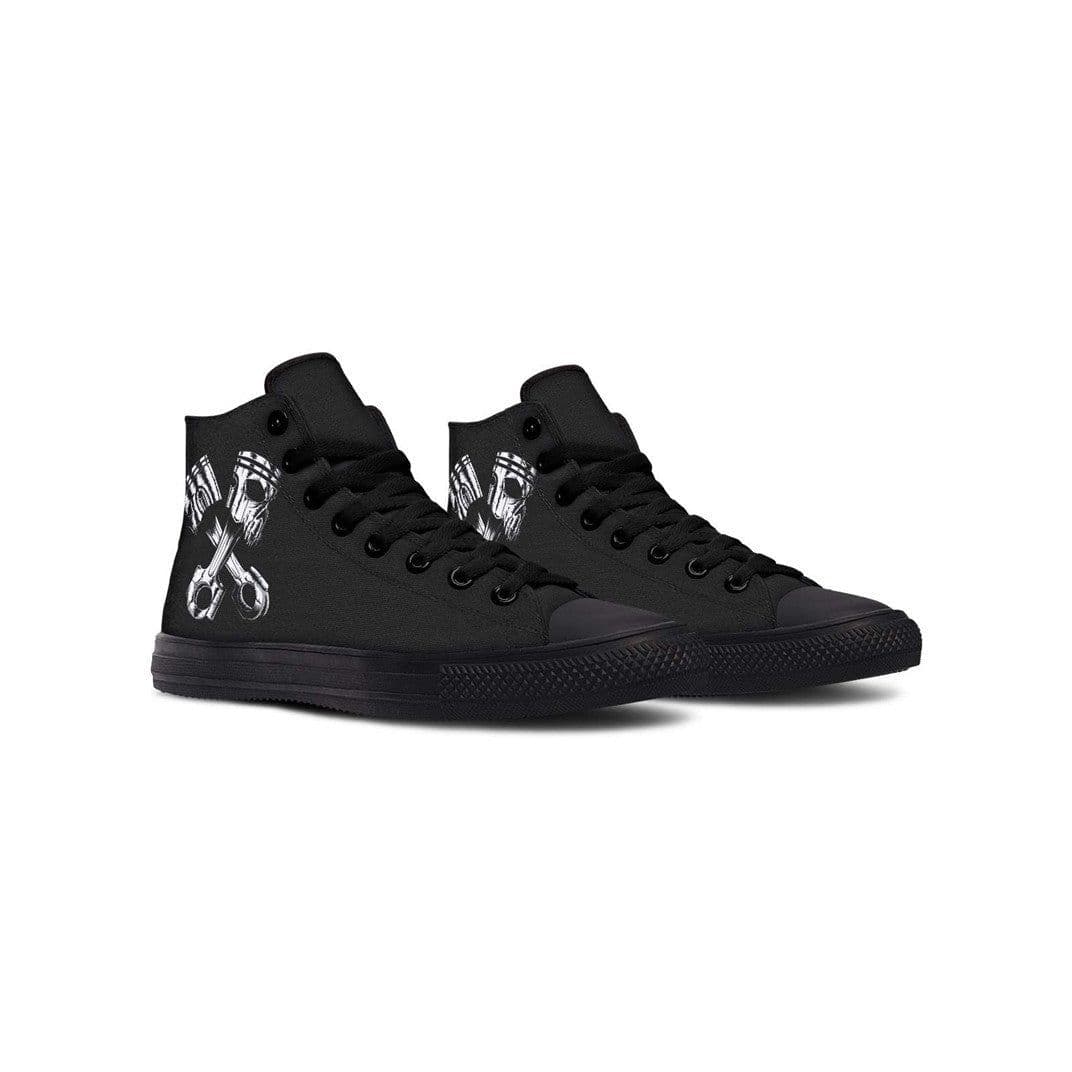 image-Printed Couple High-top Canvas Shoes