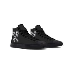 image-Printed Couple High-top Canvas Shoes