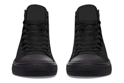 image-Printed Couple High-top Canvas Shoes