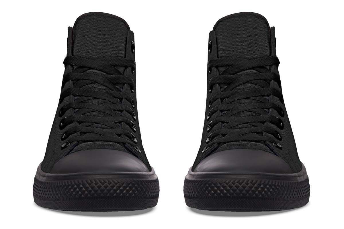 image-Printed Couple High-top Canvas Shoes