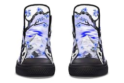 image-Printed Couple High-top Canvas Shoes