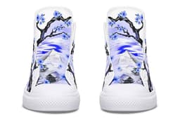 image-Printed Couple High-top Canvas Shoes